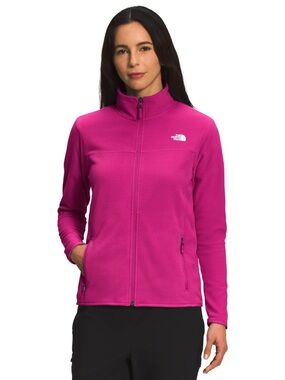 🌸 The North Face Glacier Full Zip Jacket ✨ Fuchsia Pink Fleece Size S